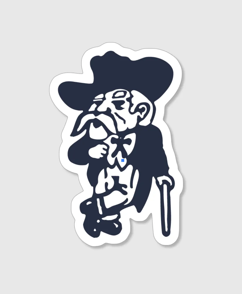 Vintage Colonel Sticker