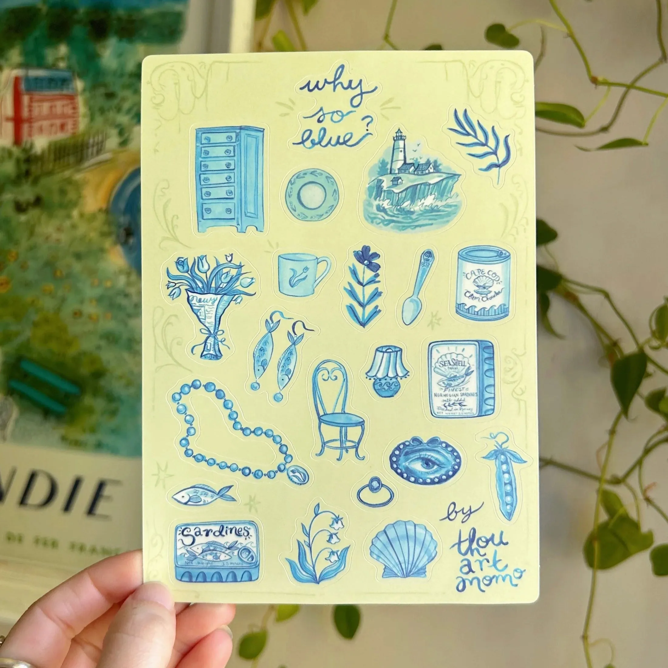 Why So Blue Sticker Sheet