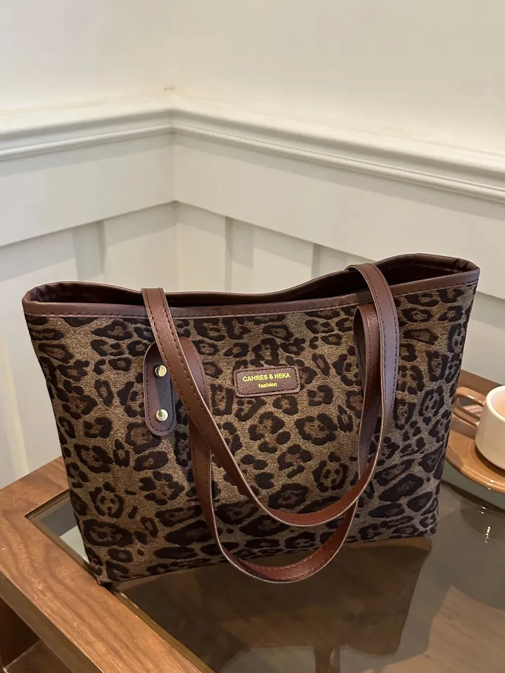 Wild Instinct Leopard Tote