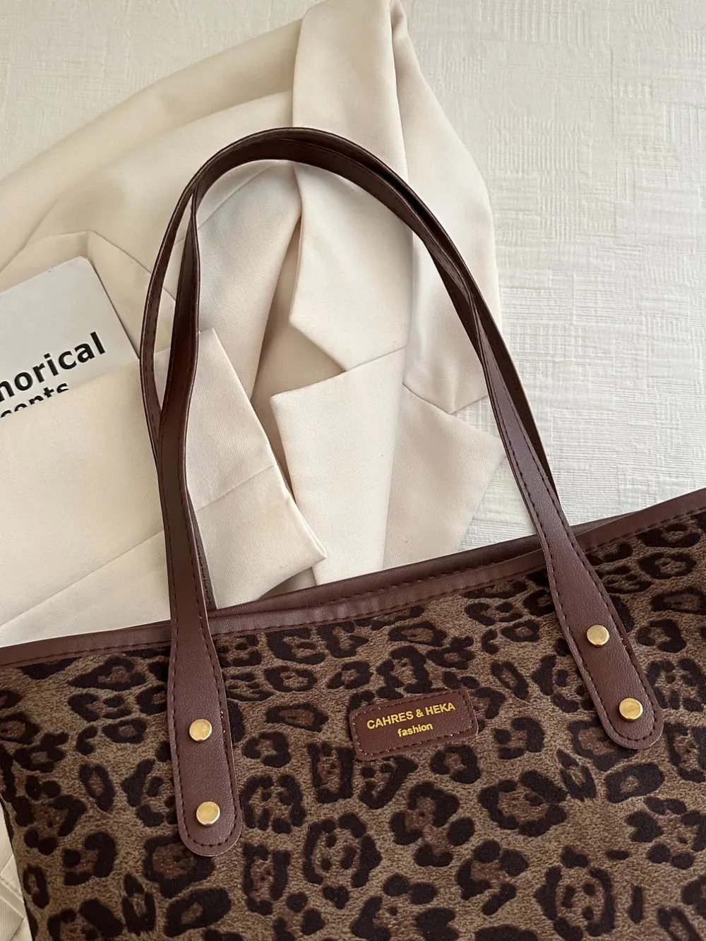 Wild Instinct Leopard Tote