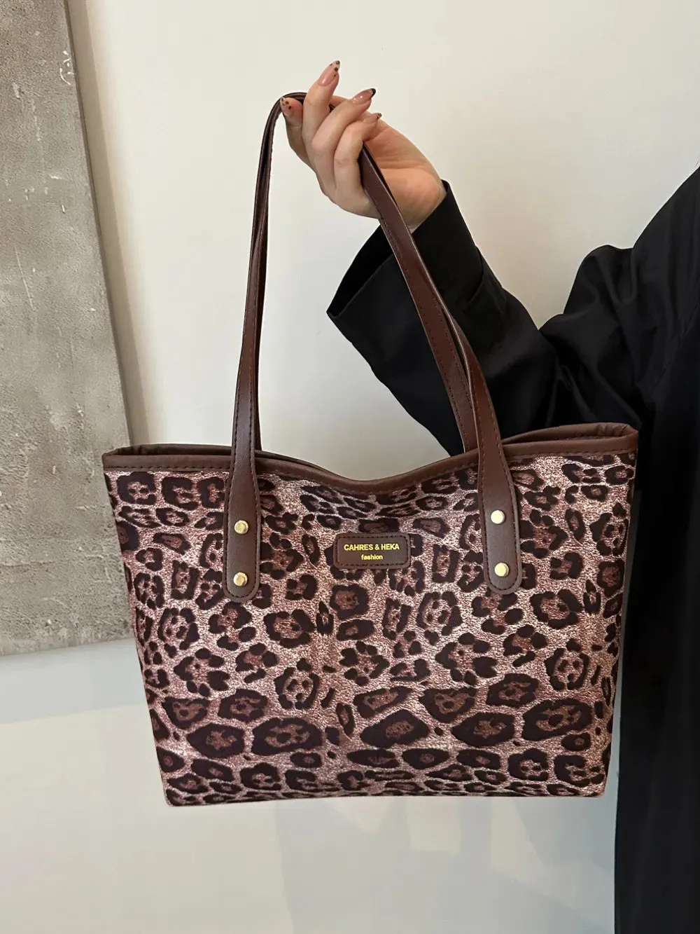 Wild Instinct Leopard Tote