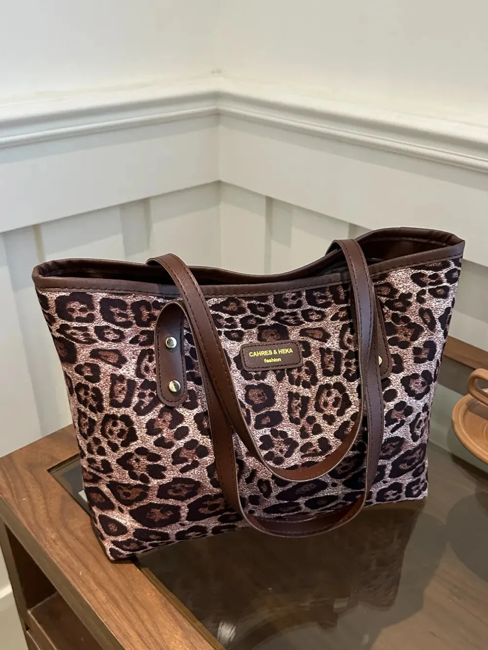 Wild Instinct Leopard Tote