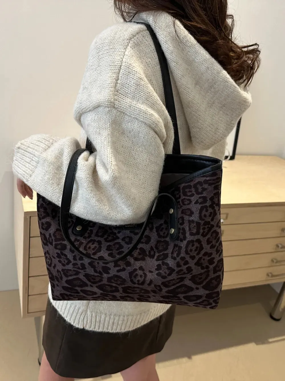 Wild Instinct Leopard Tote