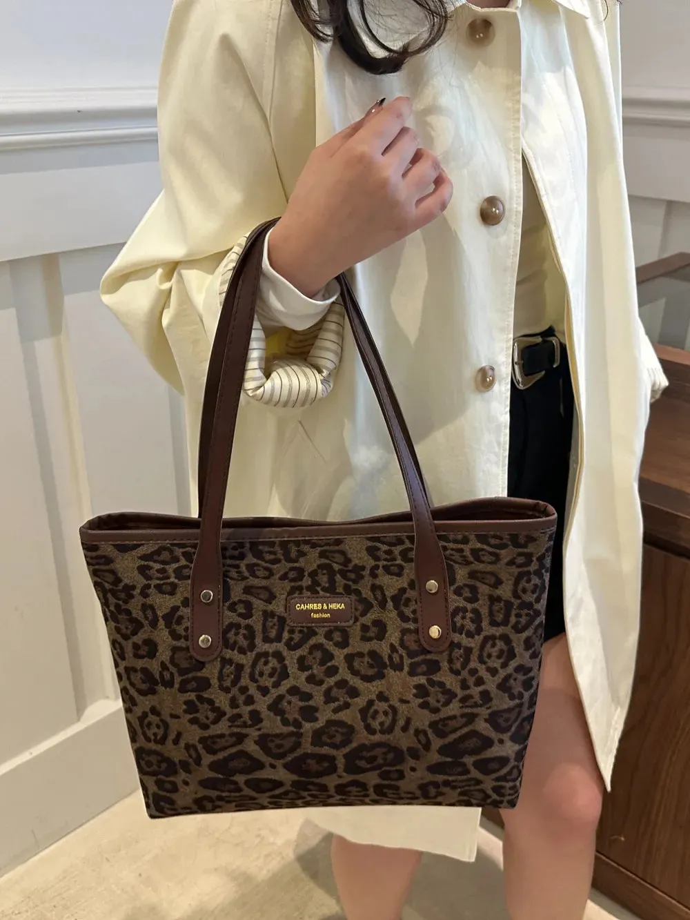 Wild Instinct Leopard Tote