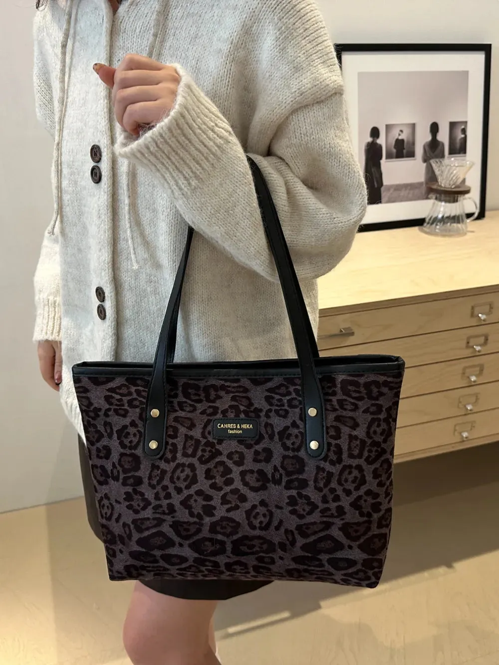 Wild Instinct Leopard Tote
