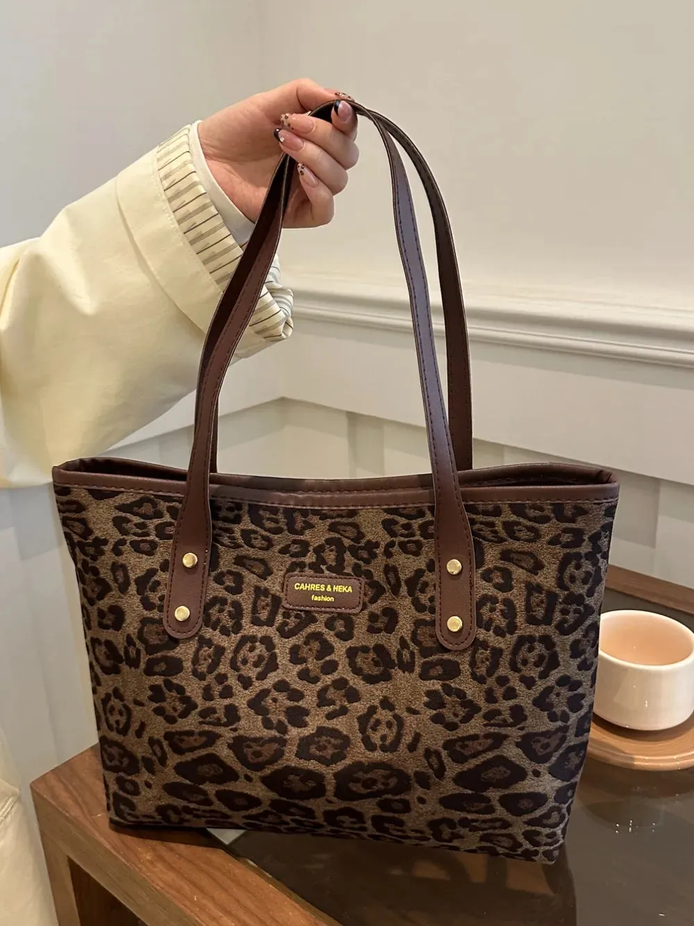 Wild Instinct Leopard Tote