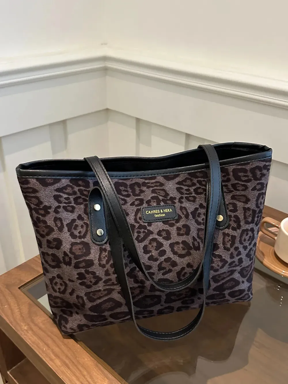 Wild Instinct Leopard Tote