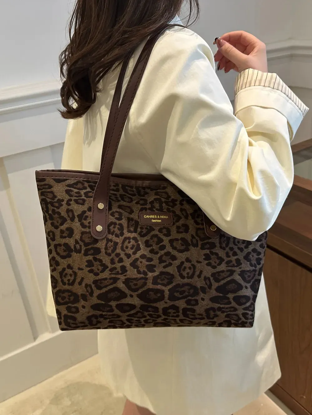 Wild Instinct Leopard Tote