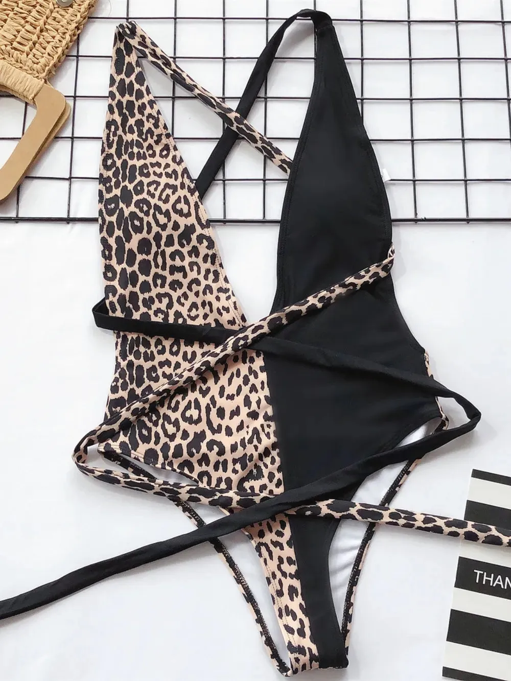 Wild Sands Leopard Plunge One-Piece