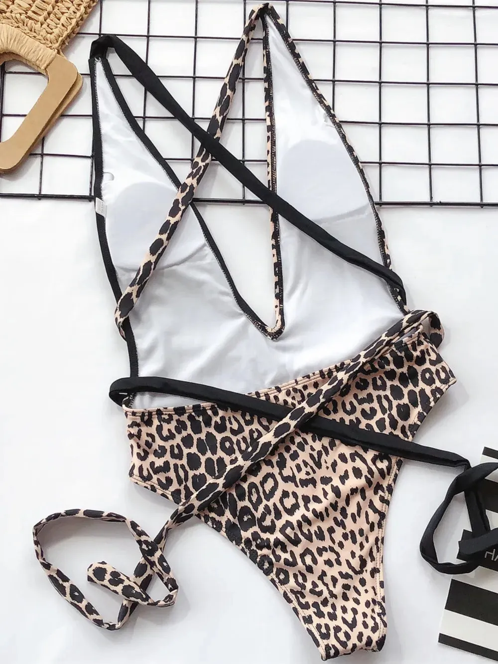 Wild Sands Leopard Plunge One-Piece