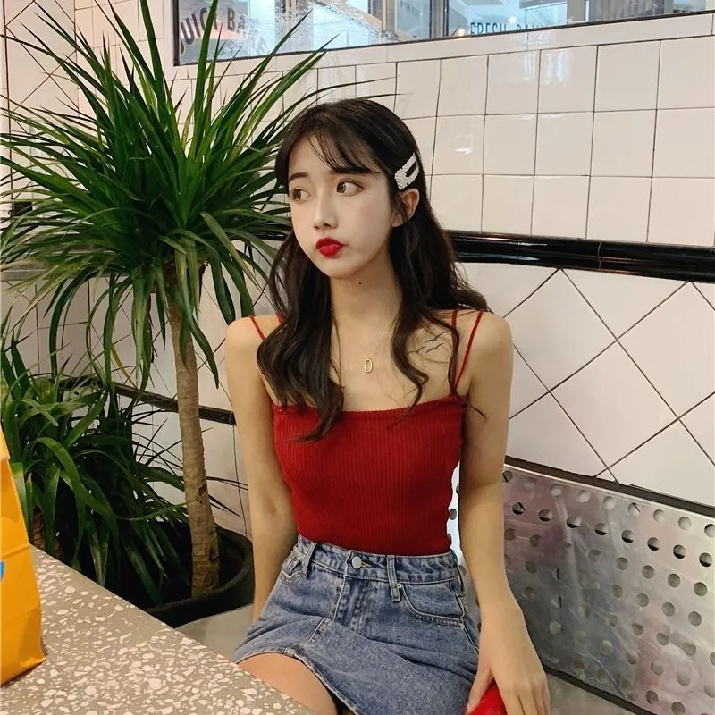 Women's Knitted Bottoming Top Camisole