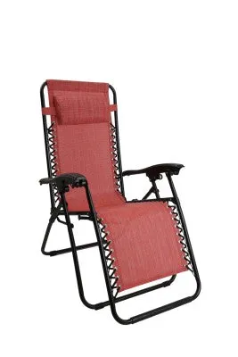 Zero Gravity Chair - Outdoor Folding and Reclining Lounger with headrest